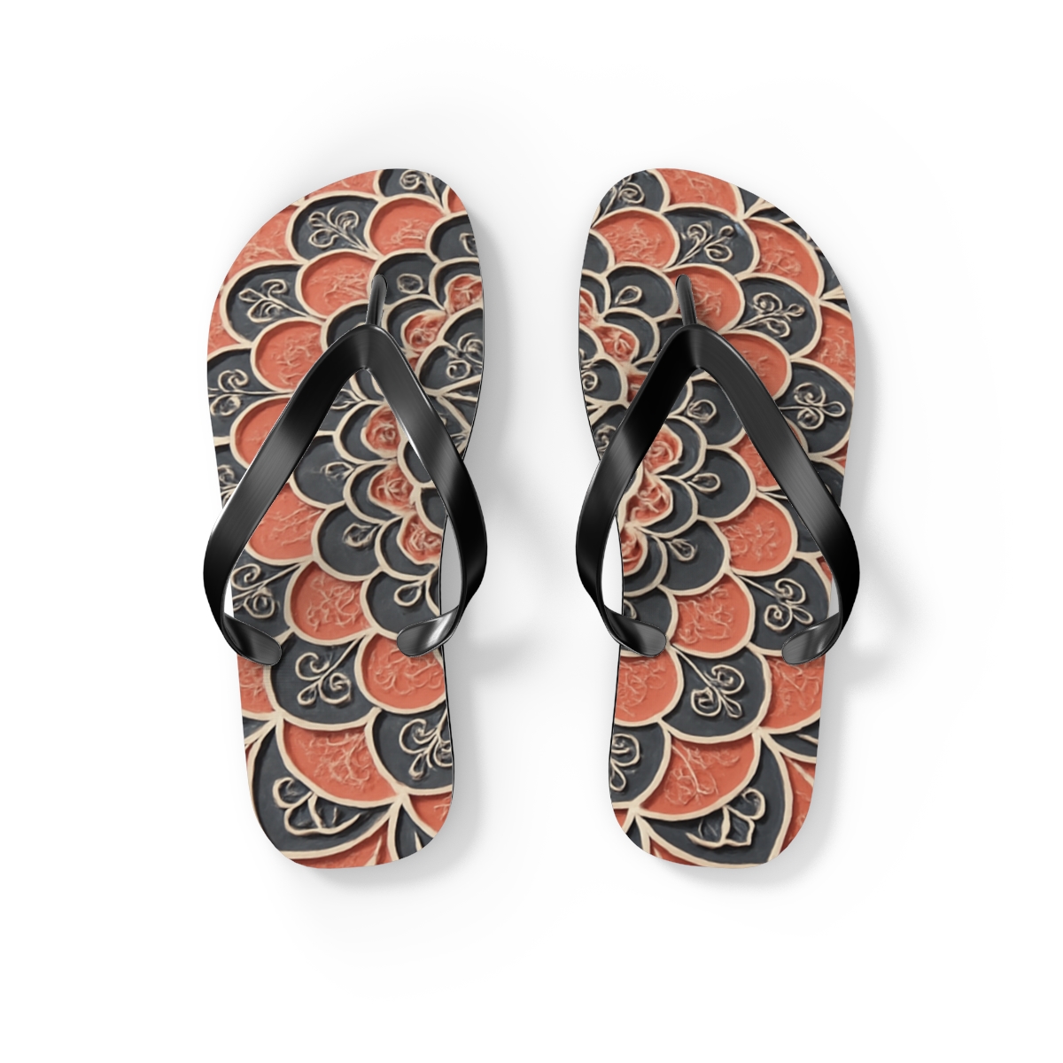 Coral Bloom Harmony Flip Flops