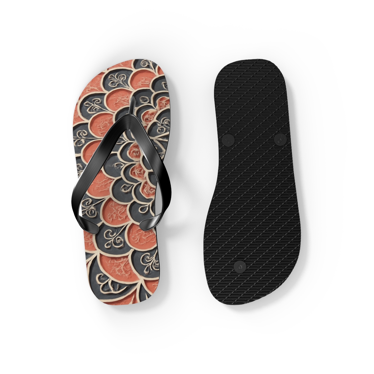 Coral Bloom Harmony Flip Flops