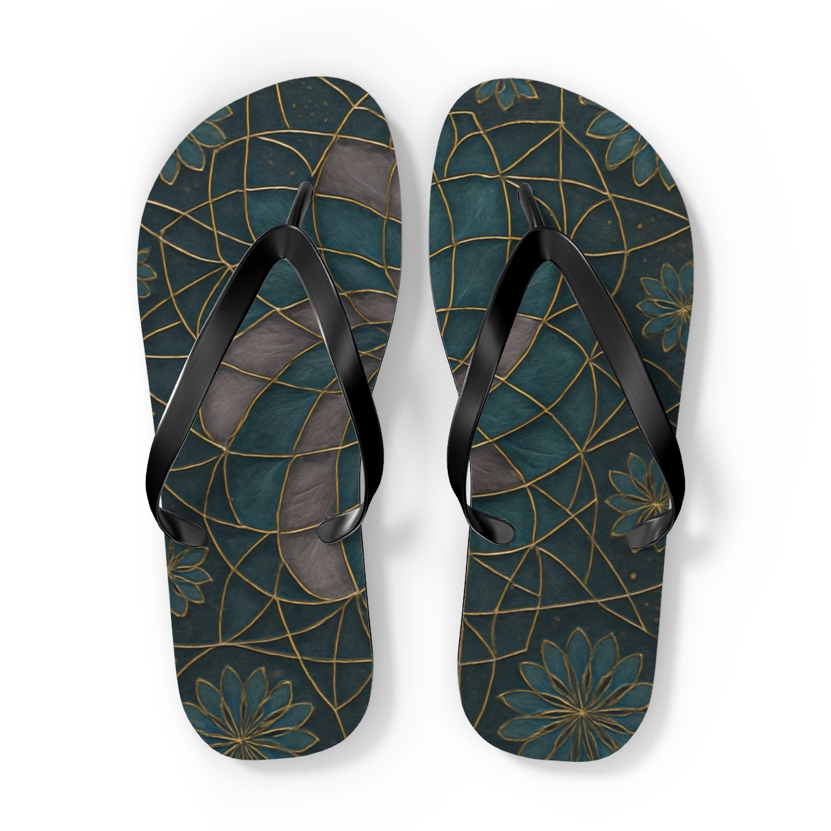 Petal Spiral Lattice comfortable casual flip flops