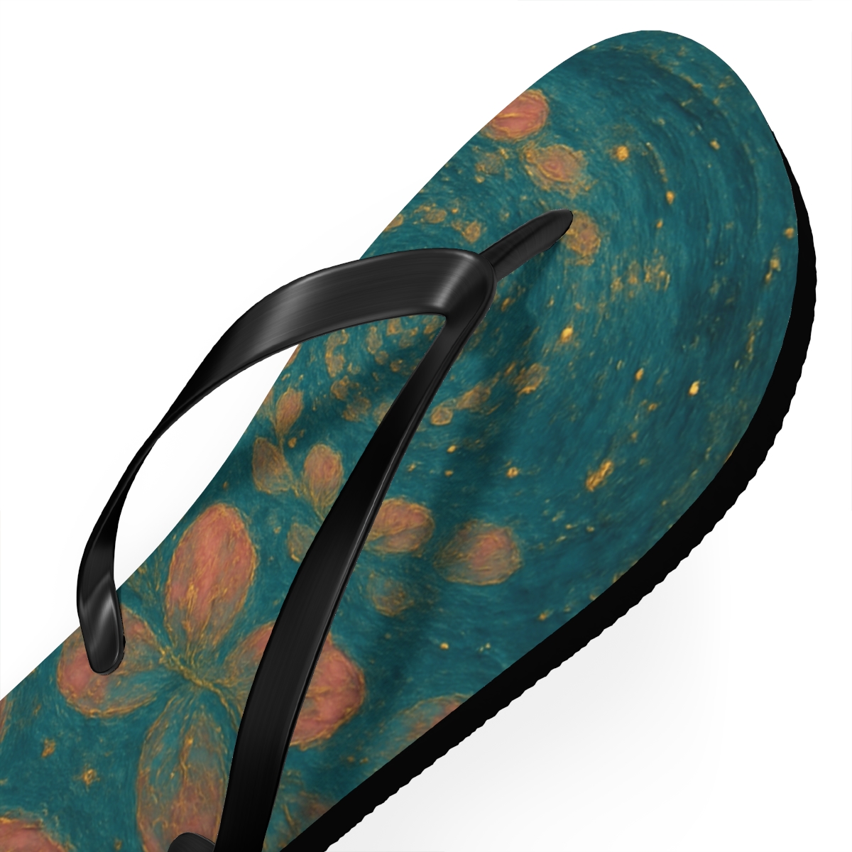 Petal Spiral Mosaic custom flip flops