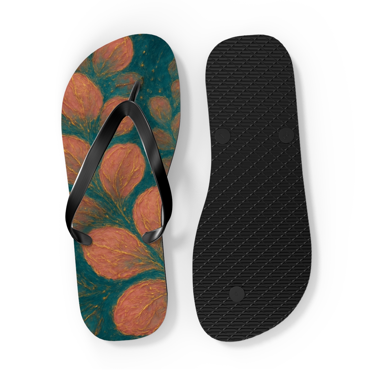Petal Spiral Mosaic custom flip flops