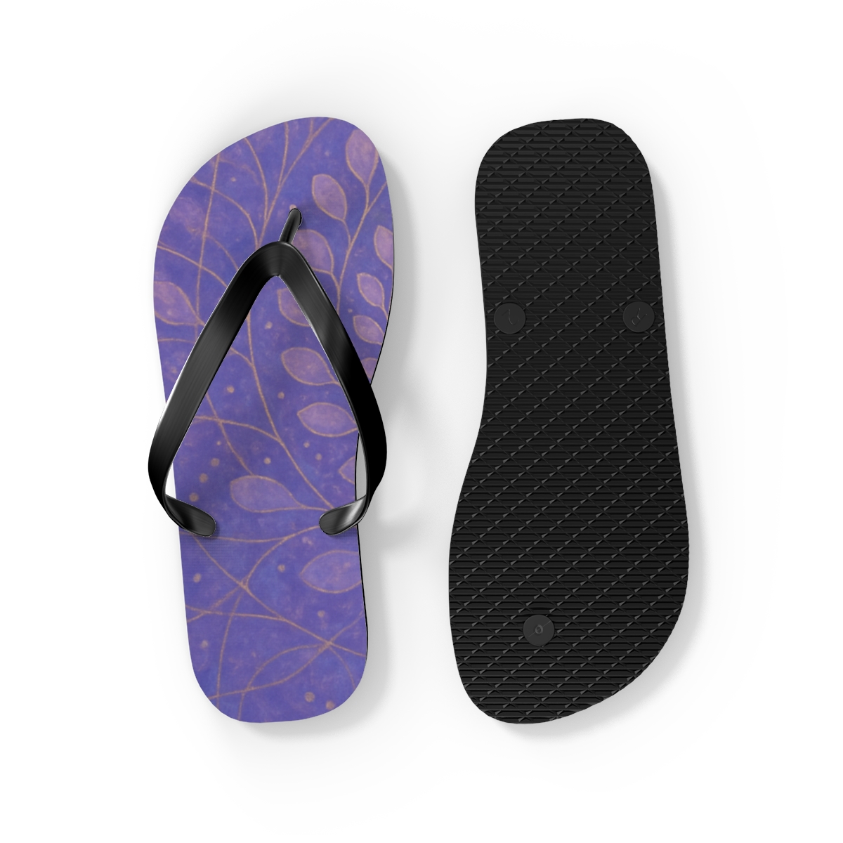 Lavender Bloom Reverie Flip Flops