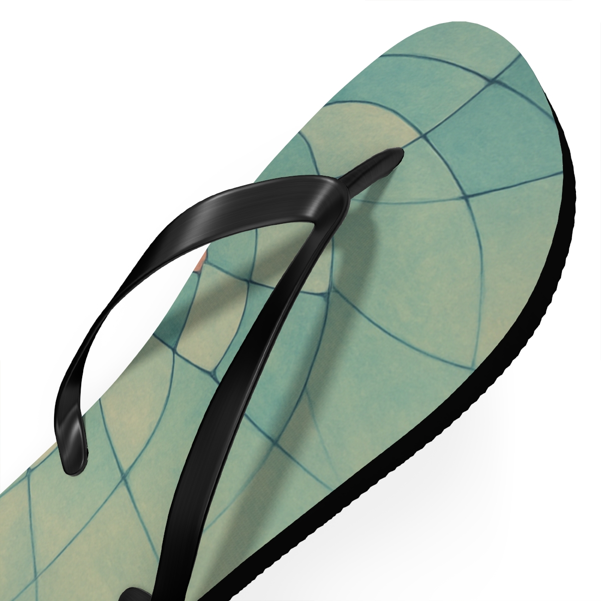 Ocean Bloom Waves Flip Flops