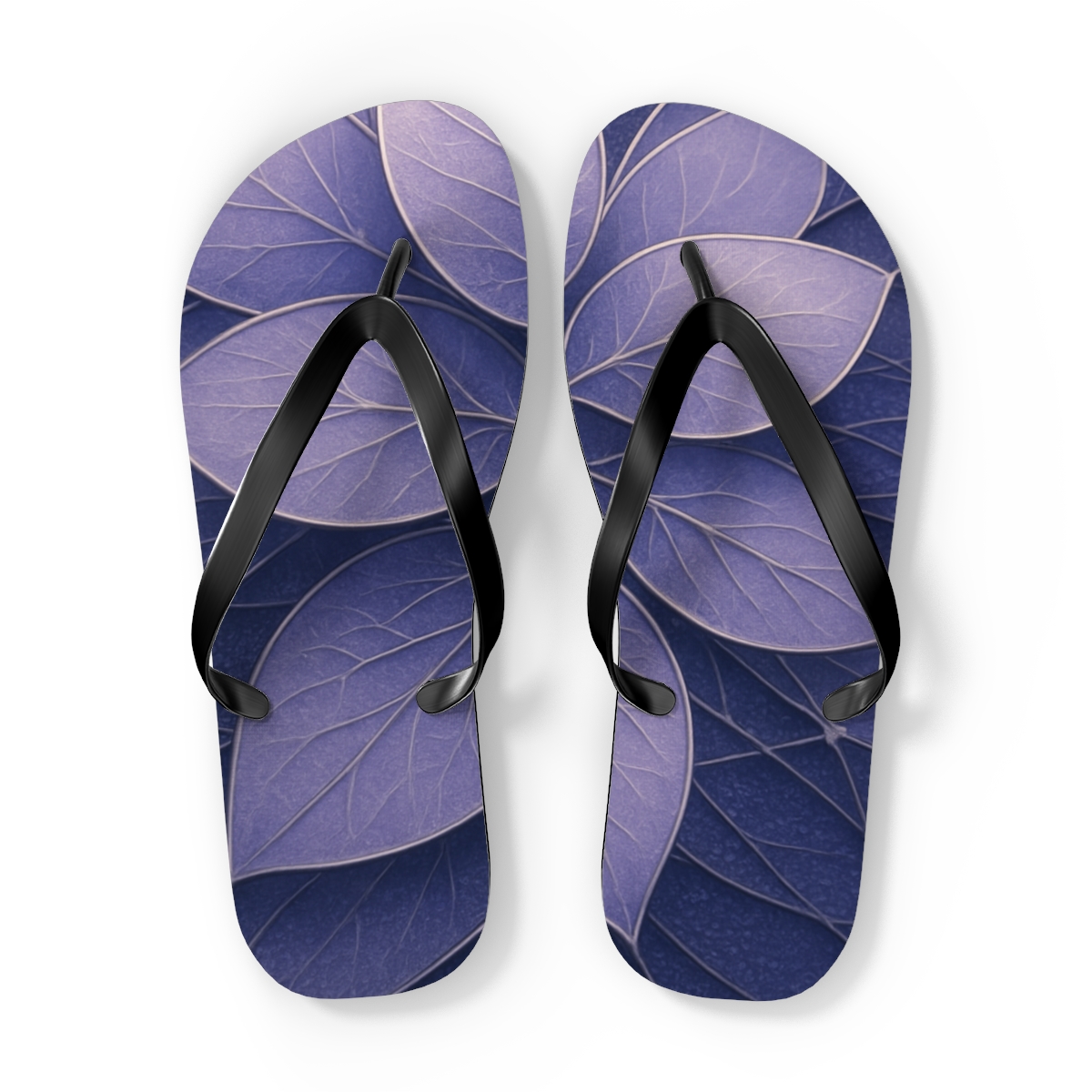 Petal Vein Lattice unique graphic flip flops