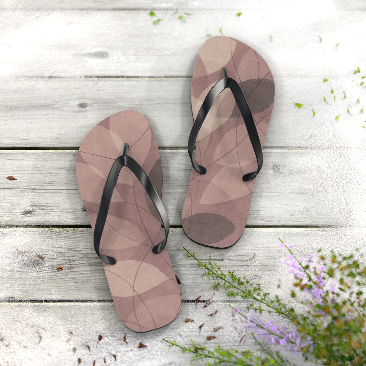 Petal Vein Lattice Drift soft sole flip flops