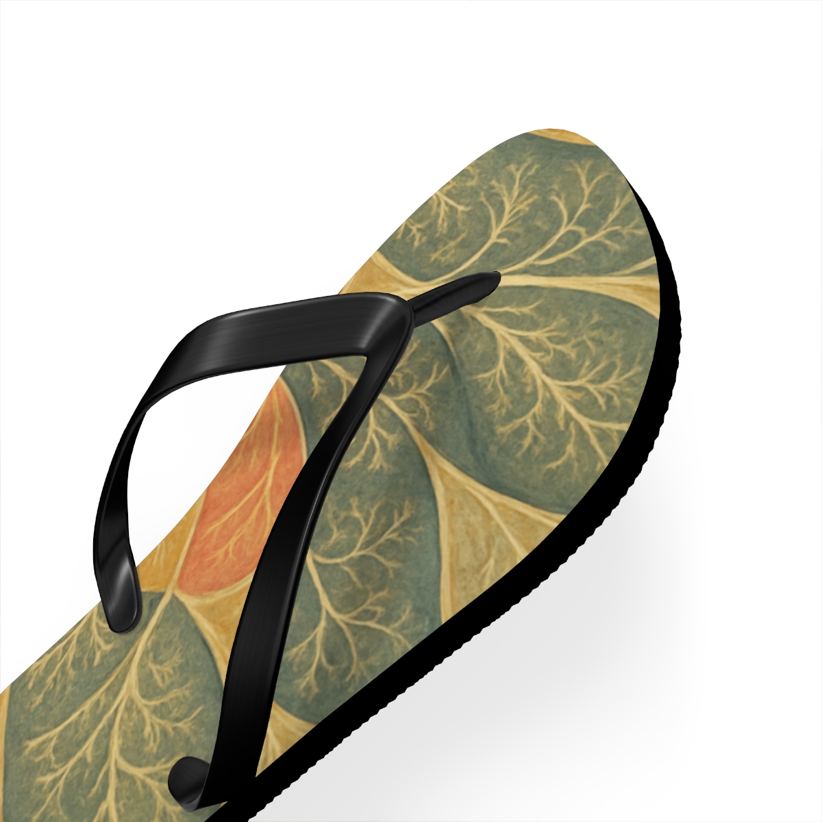 Coral Petal Whirl Flip Flops