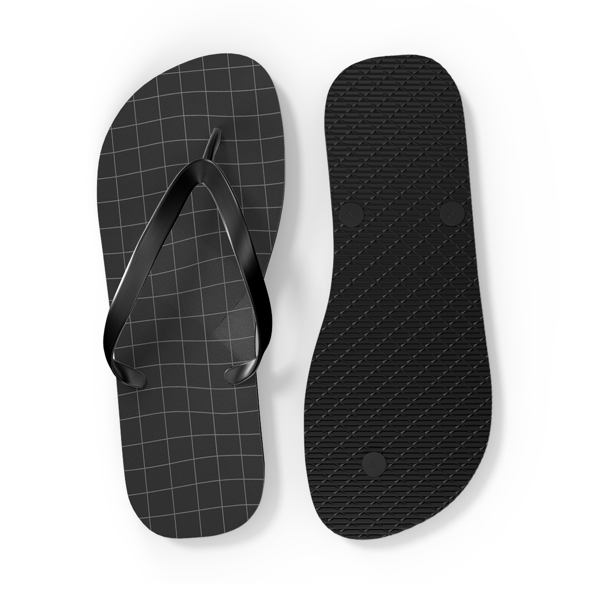 Phase Shift Grid Veil custom flip flops