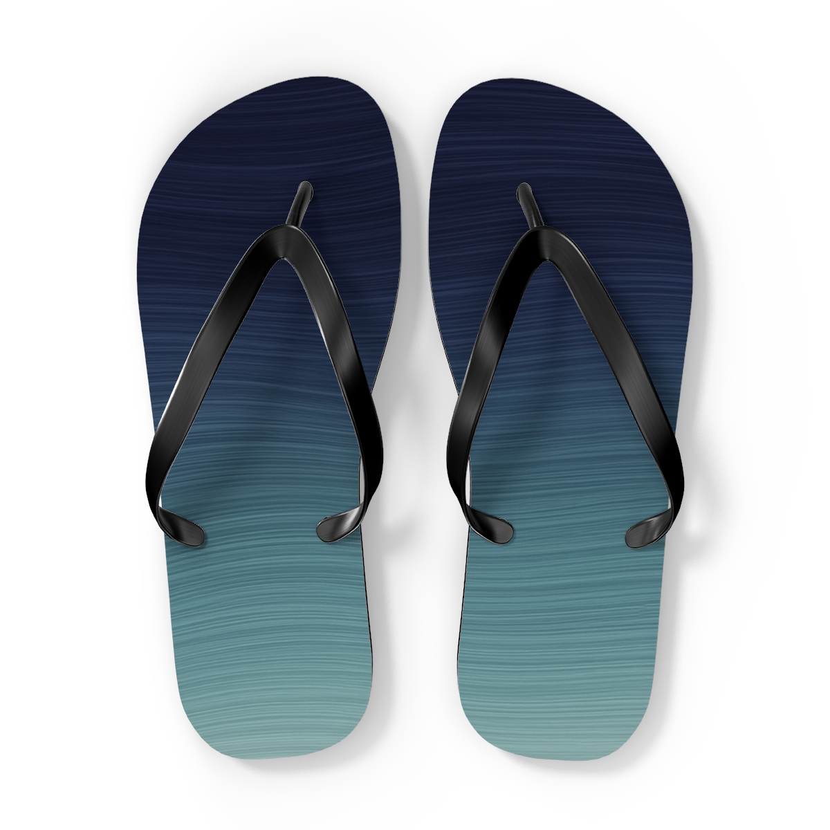 Phase Shift Stripe Nebula trendy printed flip flops