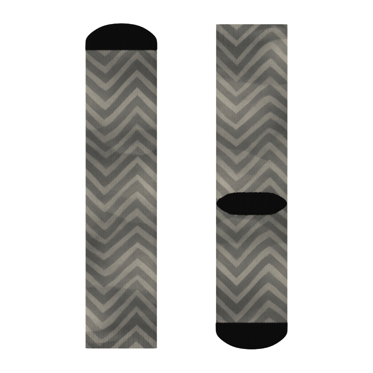 Phase Shifted Chevron Moire comfortable cotton socks