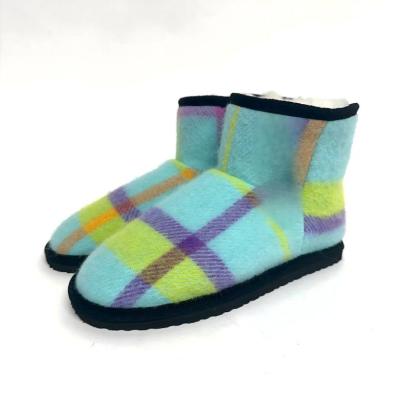 Classic Plaid Fleece Slippers – Cozy Comfort for Chilly Days-Cloud Cushion Slides