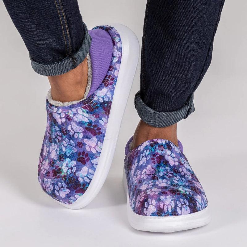 Floral Pattern Slip On Clogs