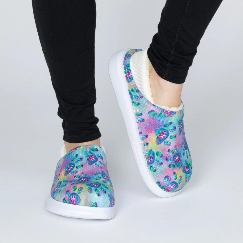 Floral Pattern Slip On Clogs
