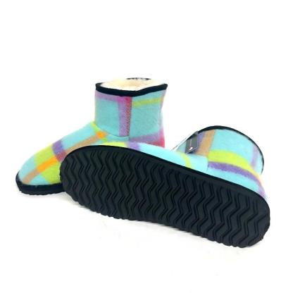 Classic Plaid Fleece Slippers – Cozy Comfort for Chilly Days-Cloud Cushion Slides