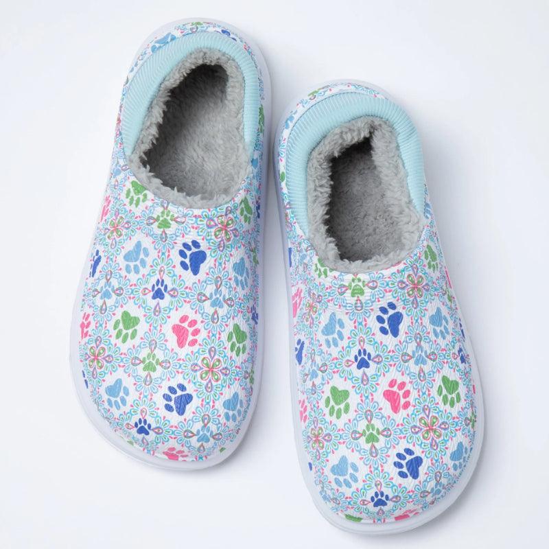 Floral Pattern Slip On Clogs