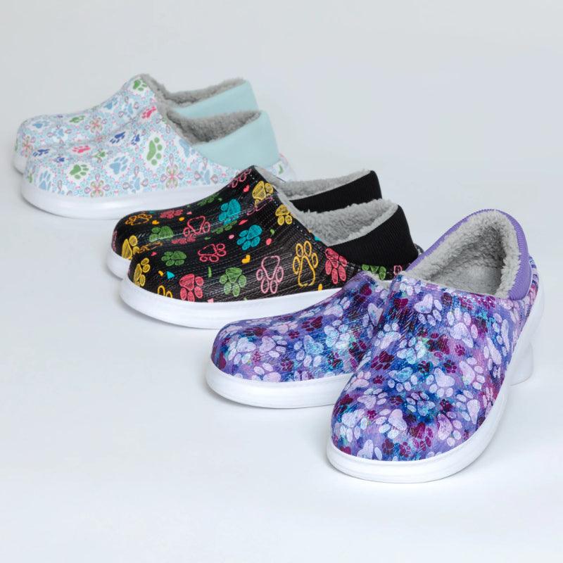 Floral Pattern Slip On Clogs