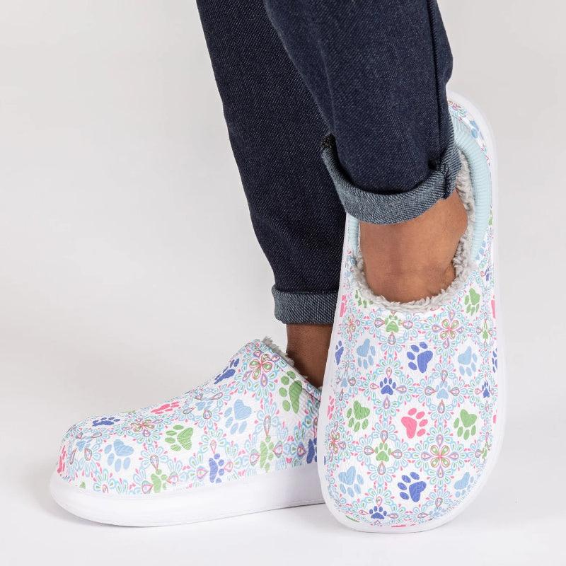 Floral Pattern Slip On Clogs