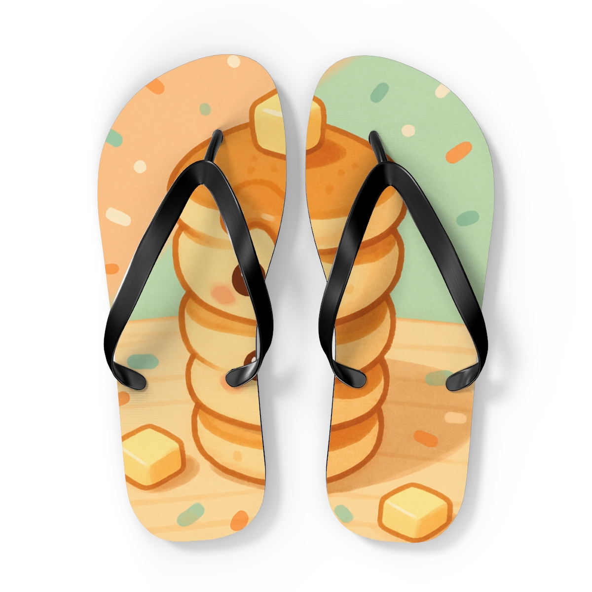 Sunny Snacktime Delight Flip Flops