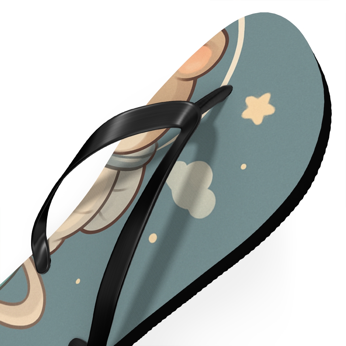 Pocket Planet Hamster Gardener designer logo flip flops