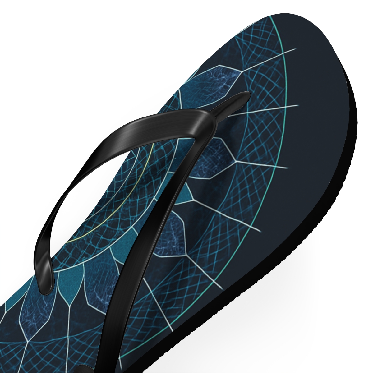 Polar Aurora Lattice Mandala stylish summer flip flops