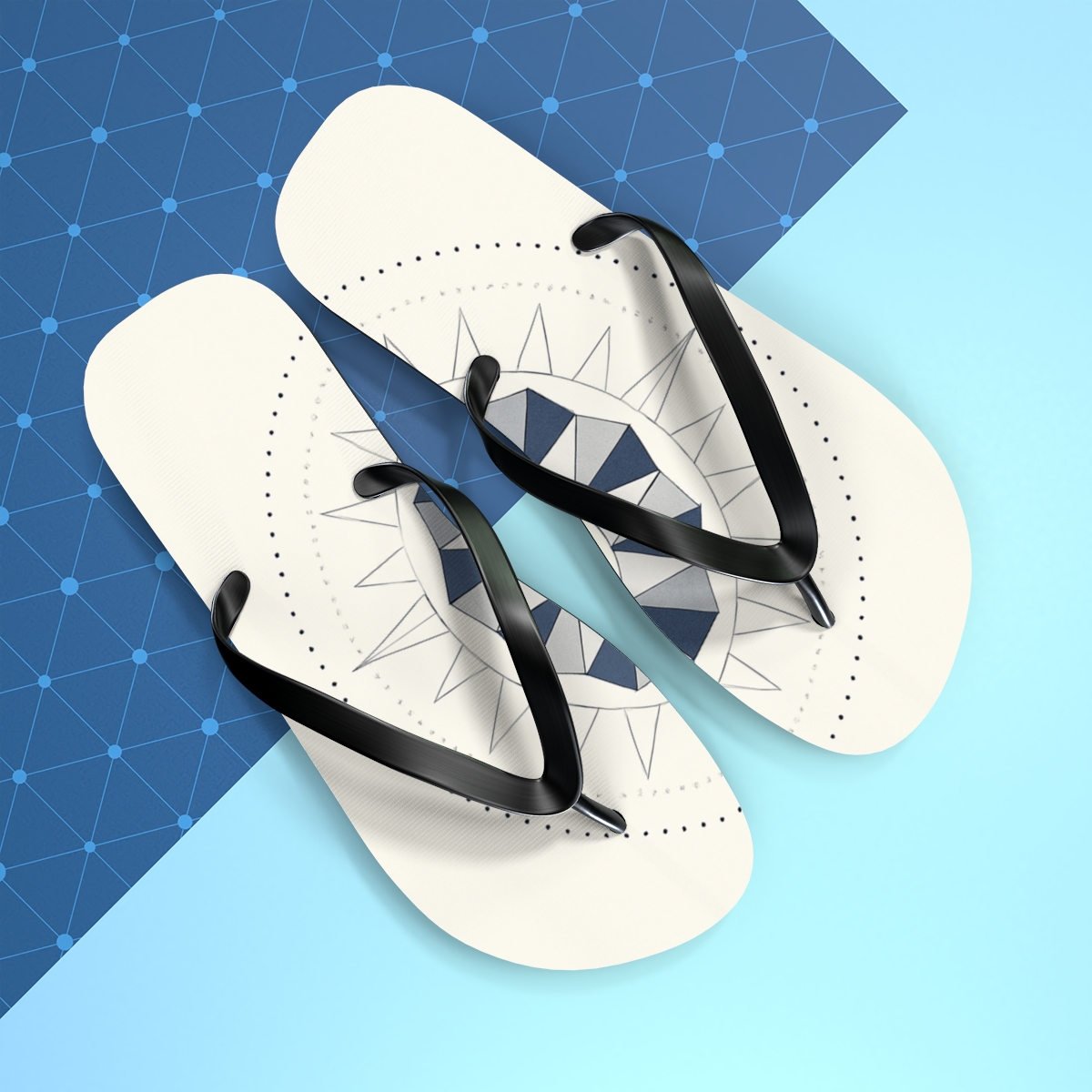 Polar Prism Sunwheel soft sole flip flops