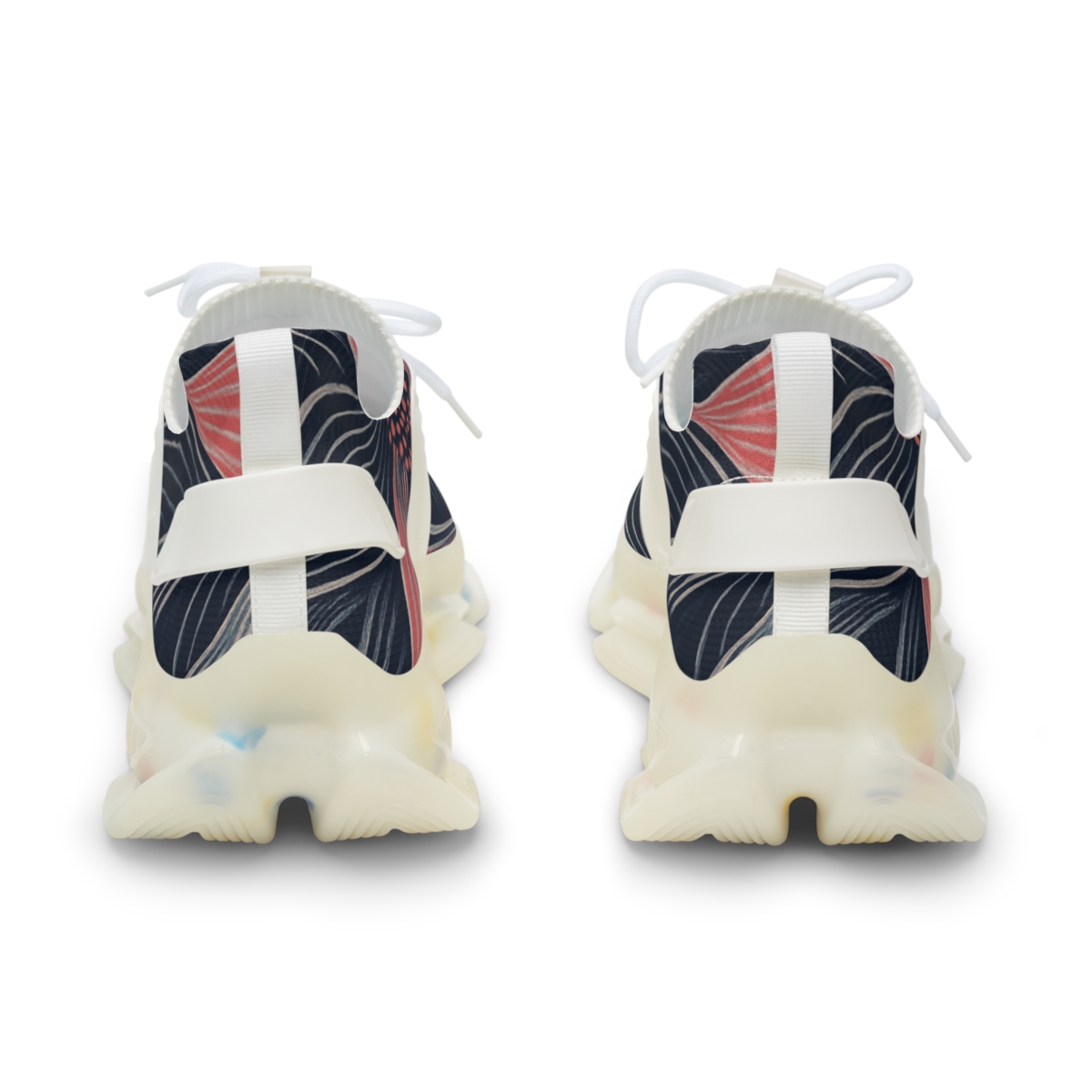 Poppy Petal Interference Weave personalized athletic sneakers