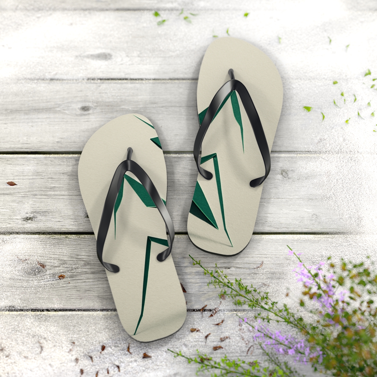 Praying Mantis Origami Stillness stylish summer flip flops