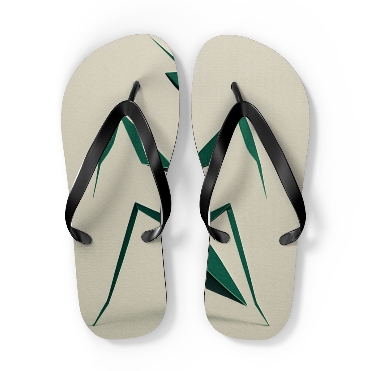 Praying Mantis Origami Stillness stylish summer flip flops