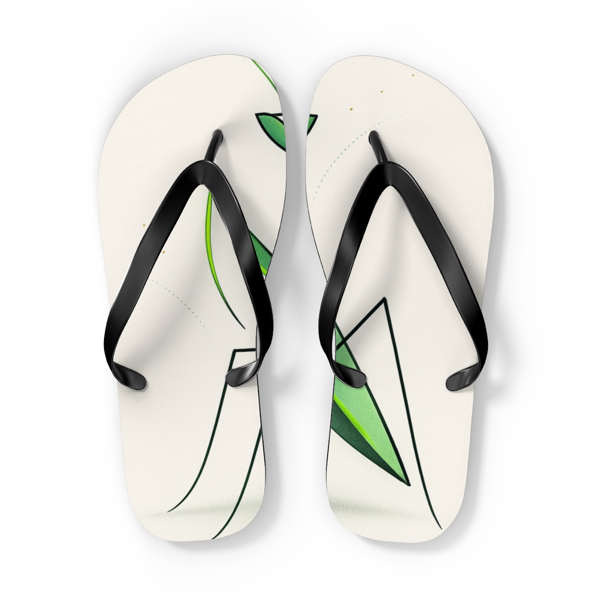 Praying Mantis Stillness Circuit soft sole flip flops