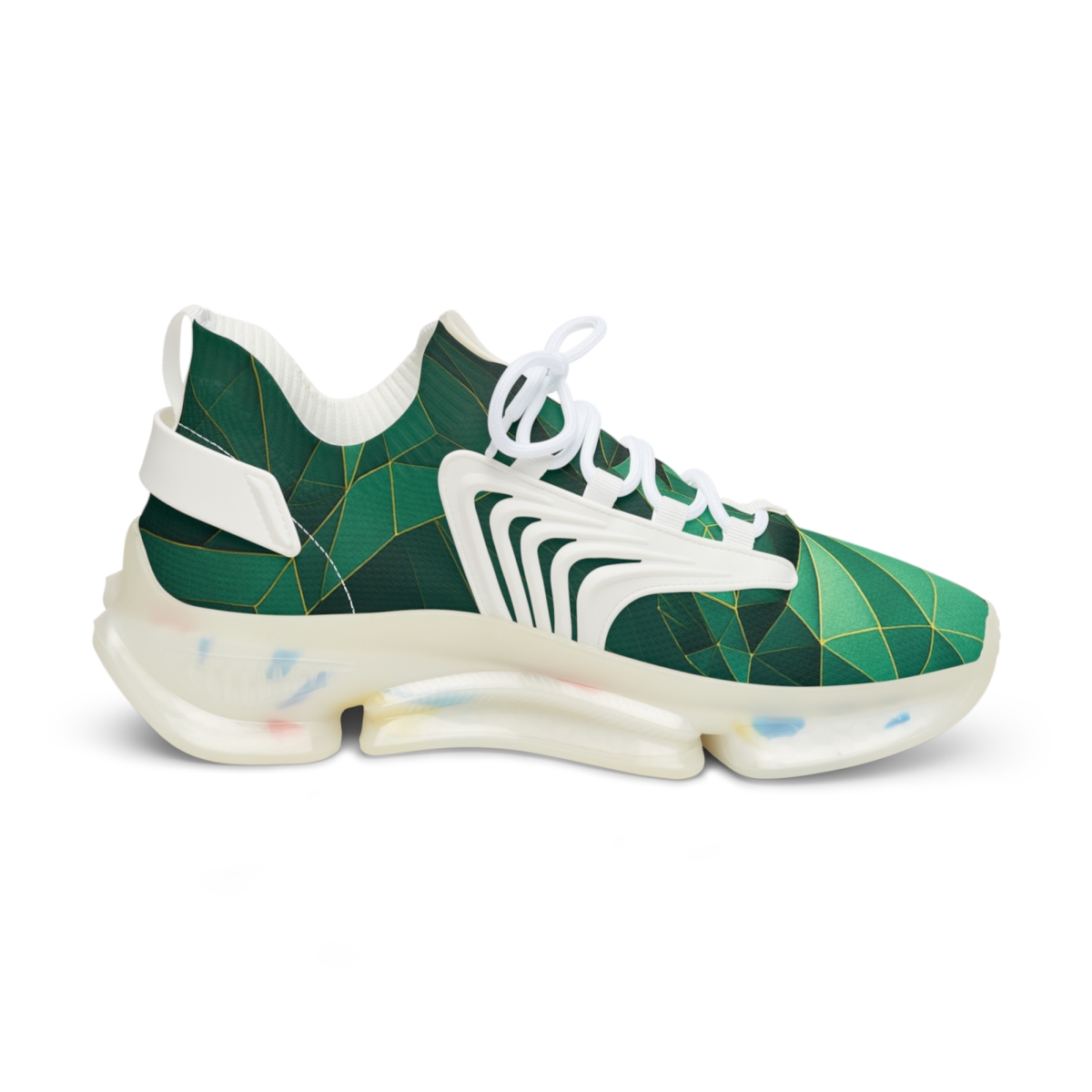 Praying Mantis Stillness Geometry custom sneakers