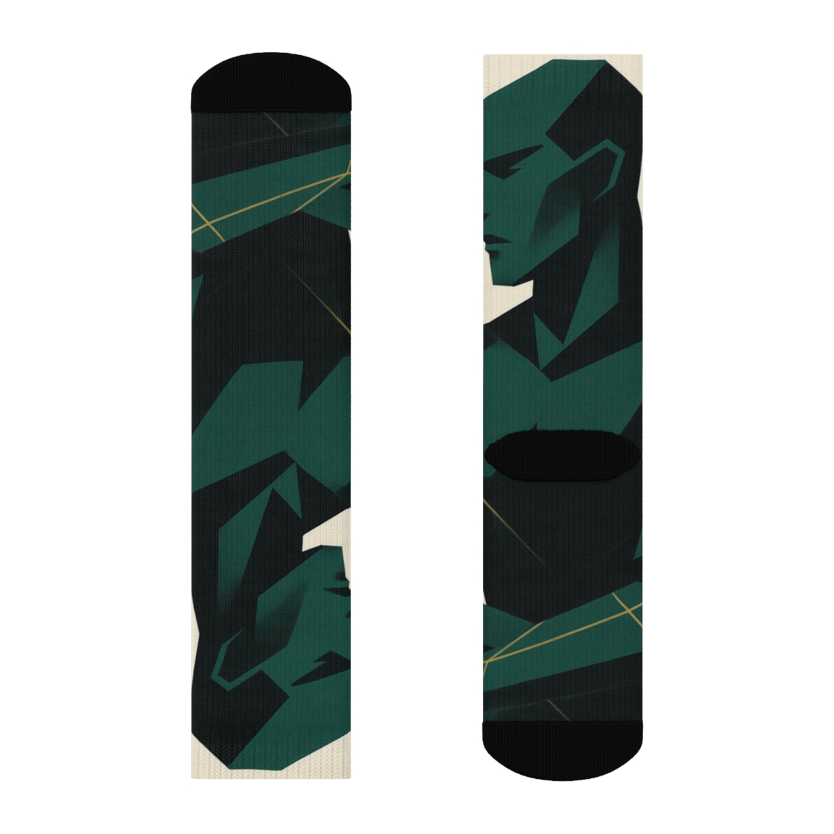 Praying Mantis Stillness Lattice sports performance socks