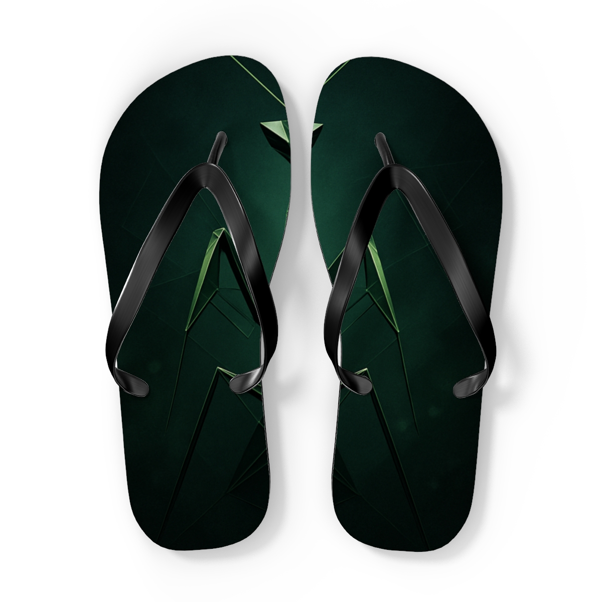 Praying Mantis Stillness Lattice custom flip flops