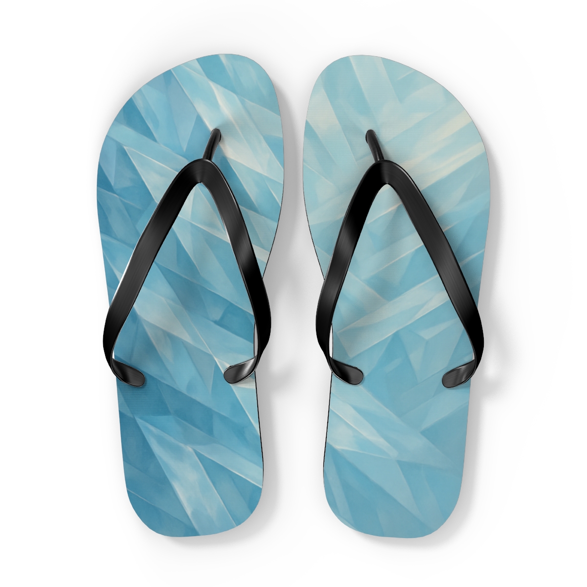 Prism Facet Cascade trendy printed flip flops