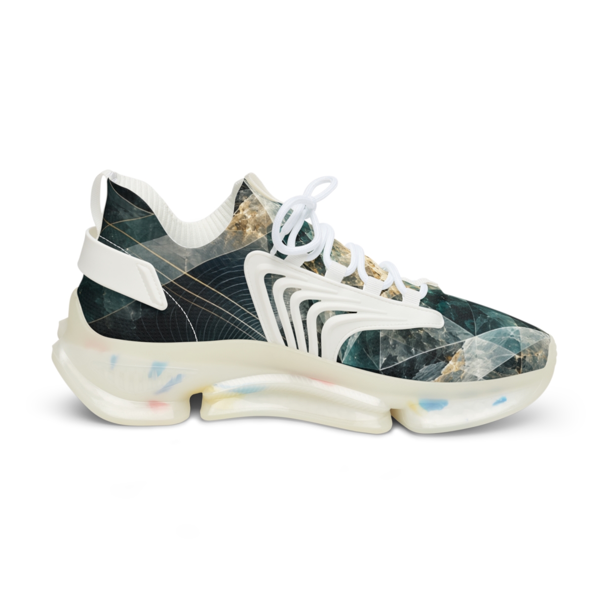 Prism Shear Dotwork unique printed sneakers [AI-baeee1a0-9a3013f76901]