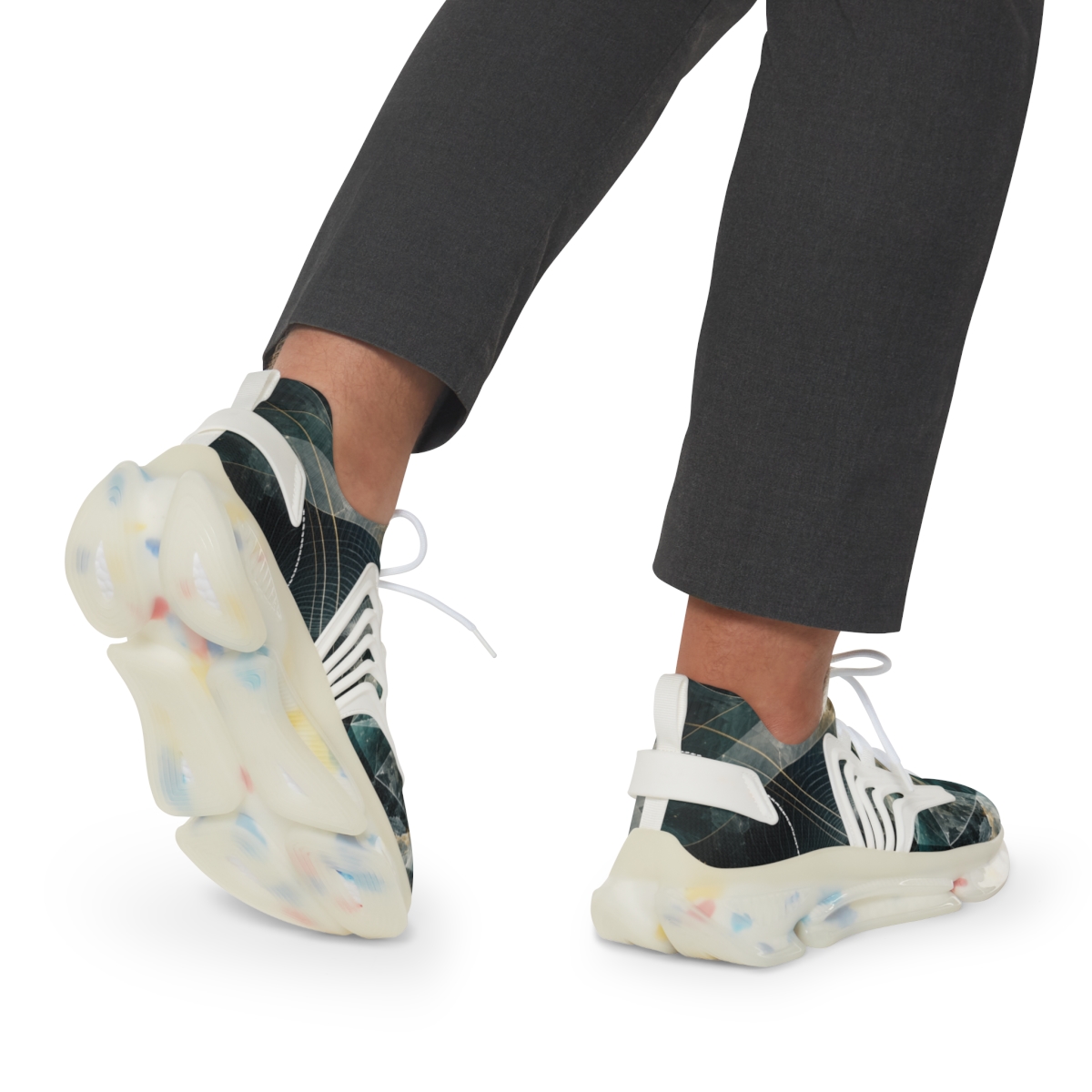 Prism Shear Dotwork unique printed sneakers [AI-baeee1a0-7a092affcf09]