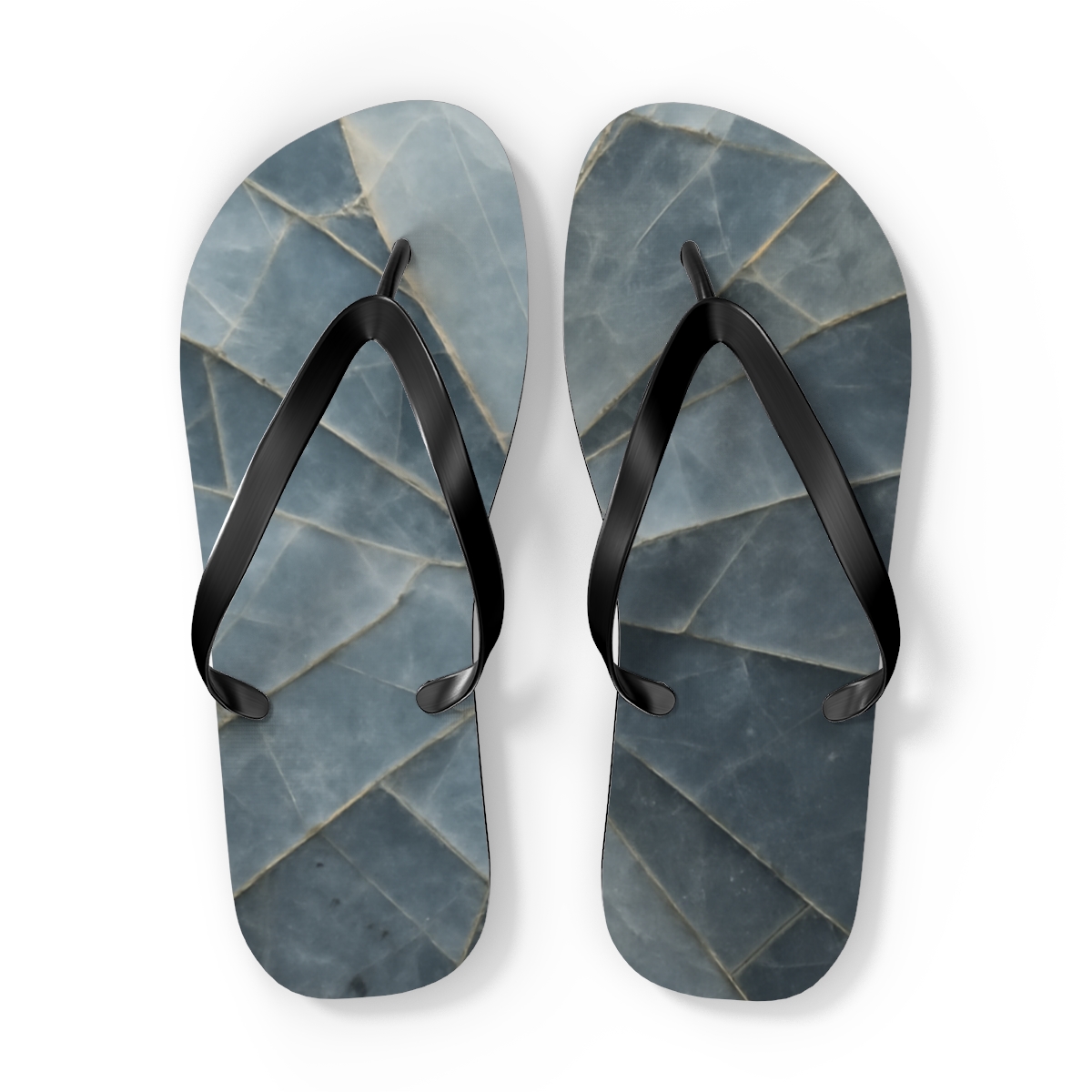 Prism Vein Tessellation personalized beach flip flops