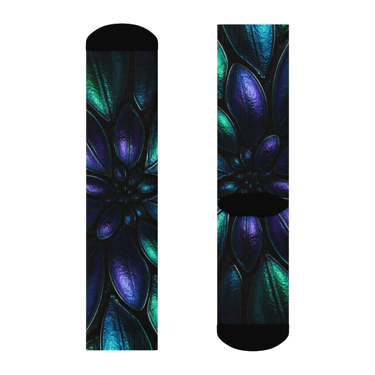 Prismatic Carapace Reverie designer logo socks