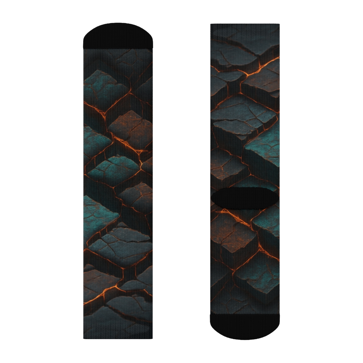 Prismatic Faultline Tapestry custom socks