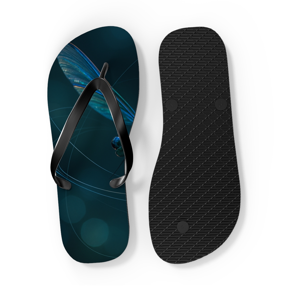 Prismatic Hover Of The Dragonfly unique graphic flip flops