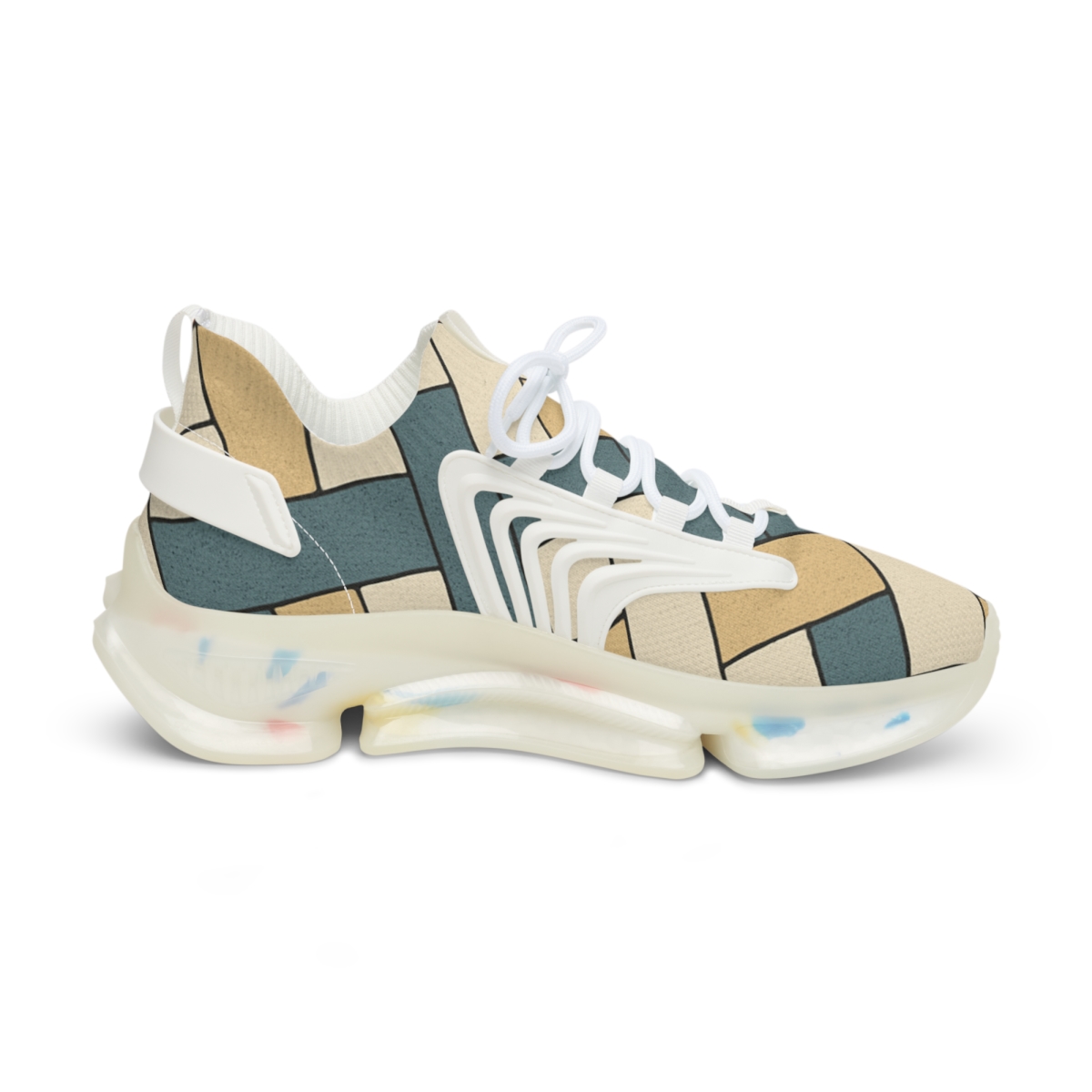 Prismatic Kite Weave Matrix unique printed sneakers