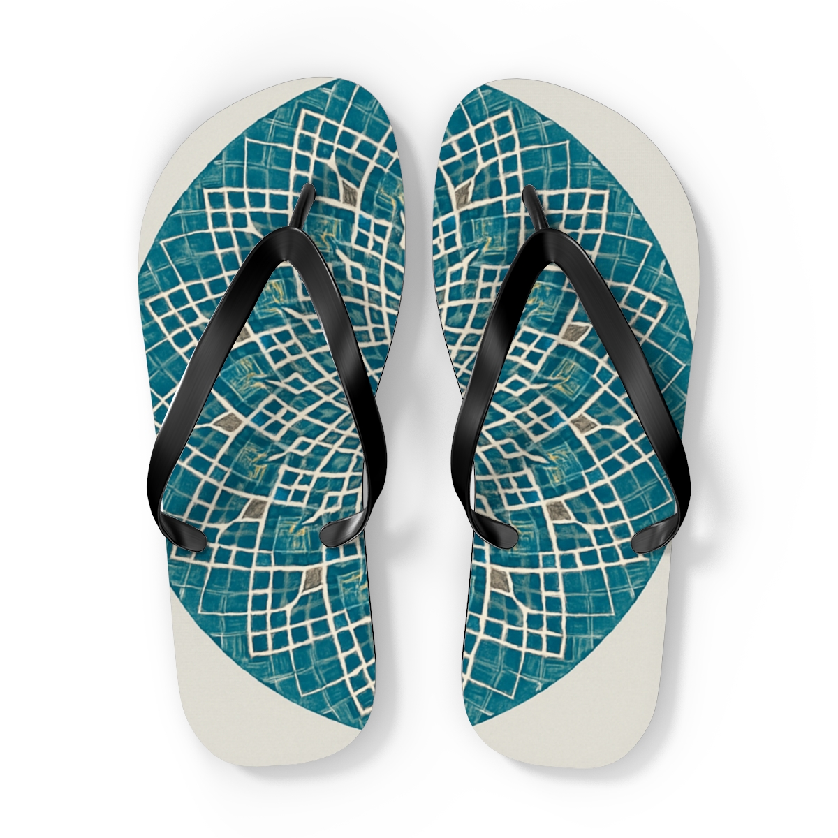 Prismatic Lattice Halo soft sole flip flops