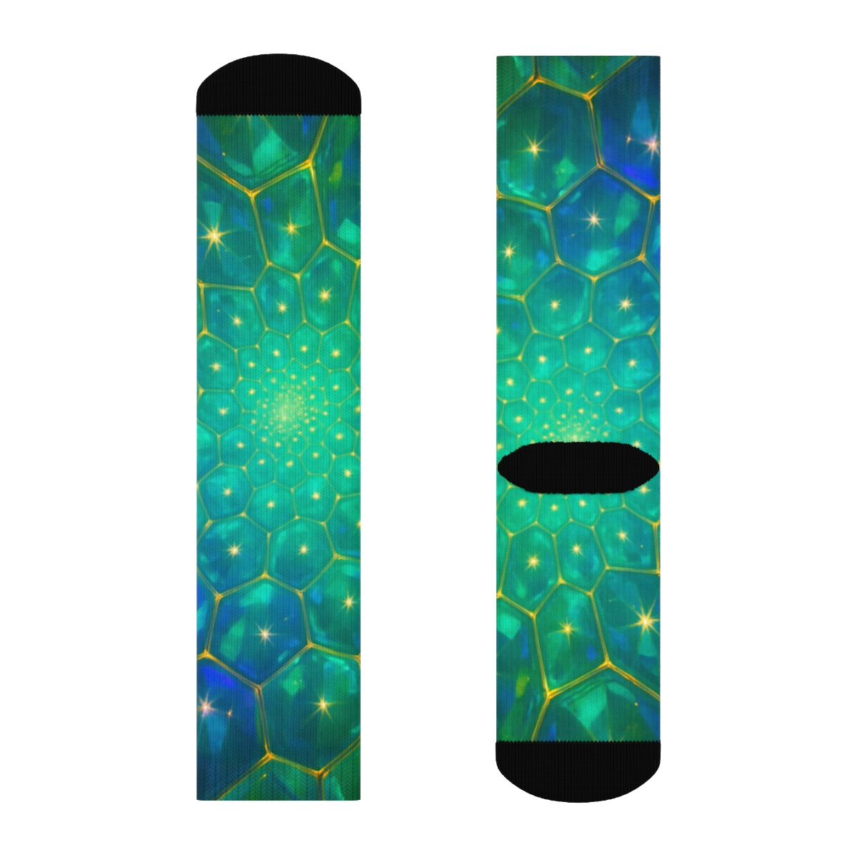Prismatic Lattice Of The Dragonfly Eye custom socks