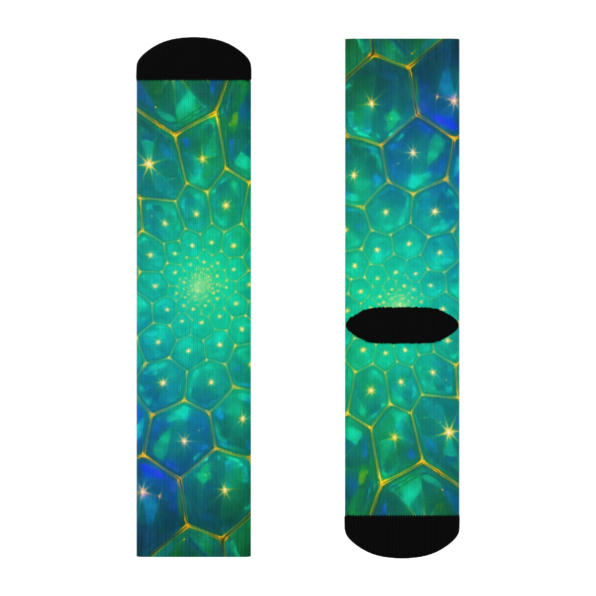 Prismatic Lattice Of The Dragonfly Eye custom socks