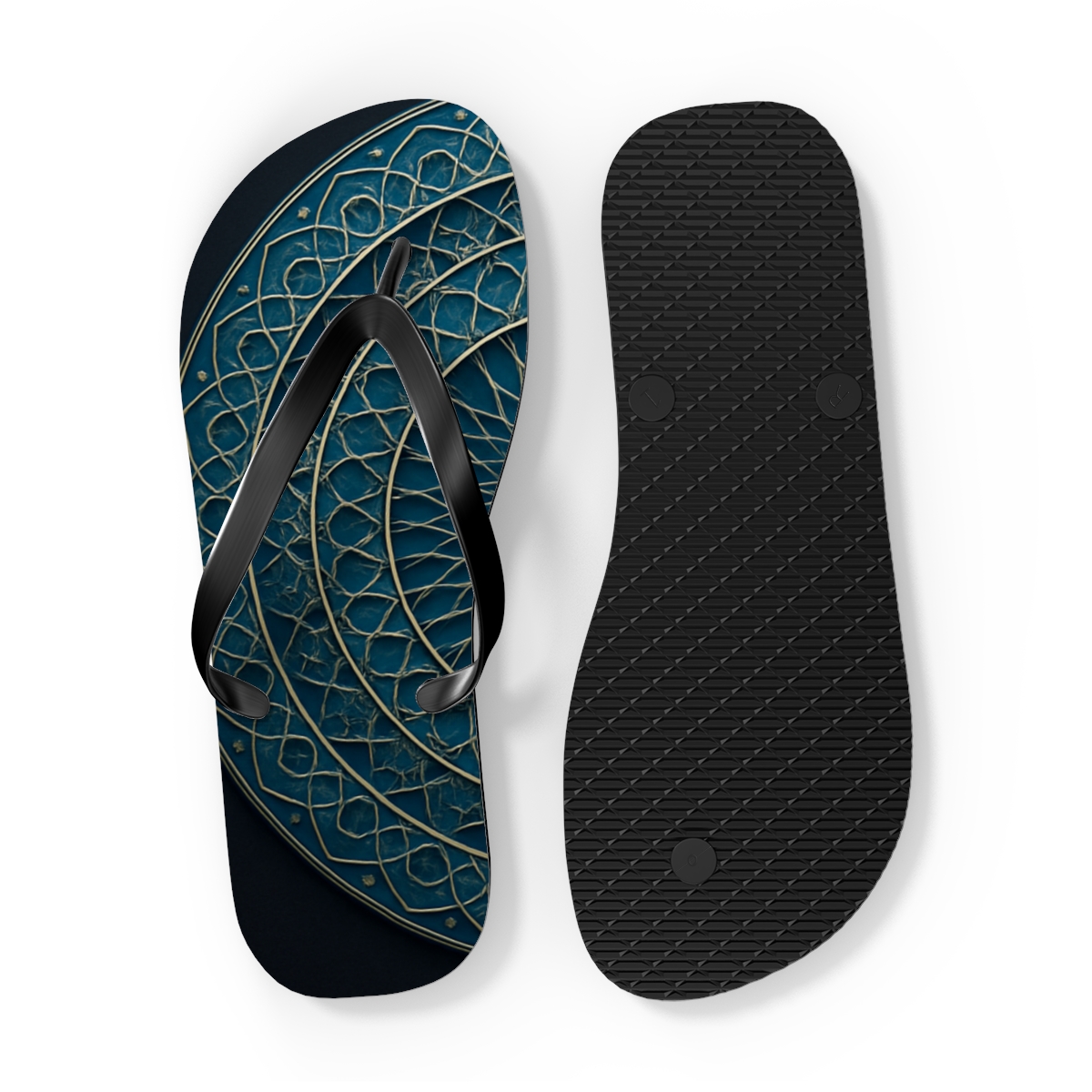 Prismatic Lattice Pulse personalized beach flip flops