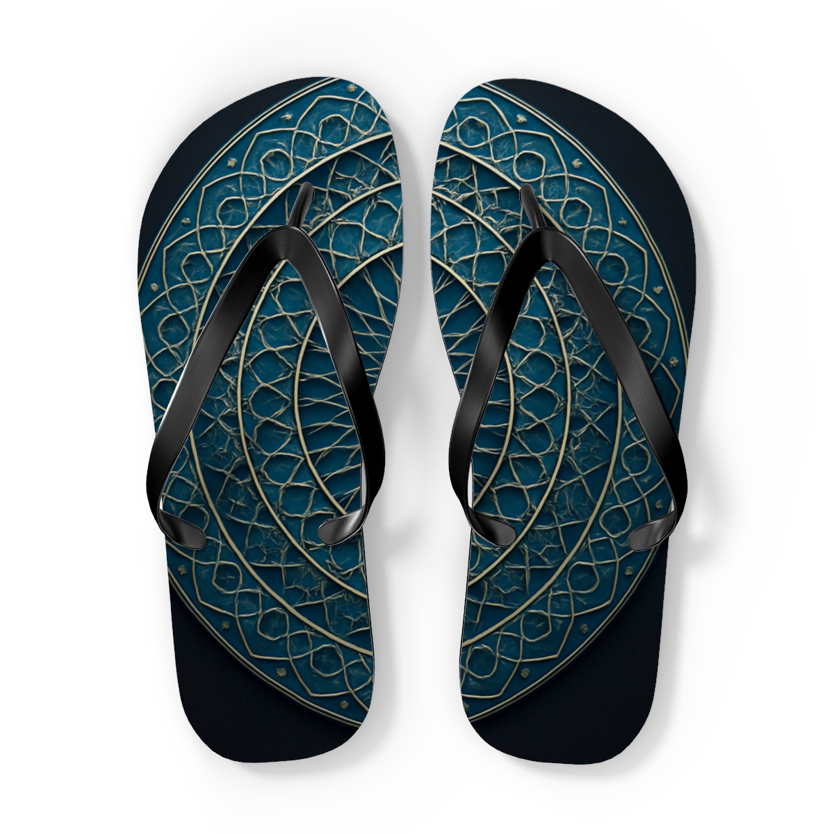 Prismatic Lattice Pulse personalized beach flip flops