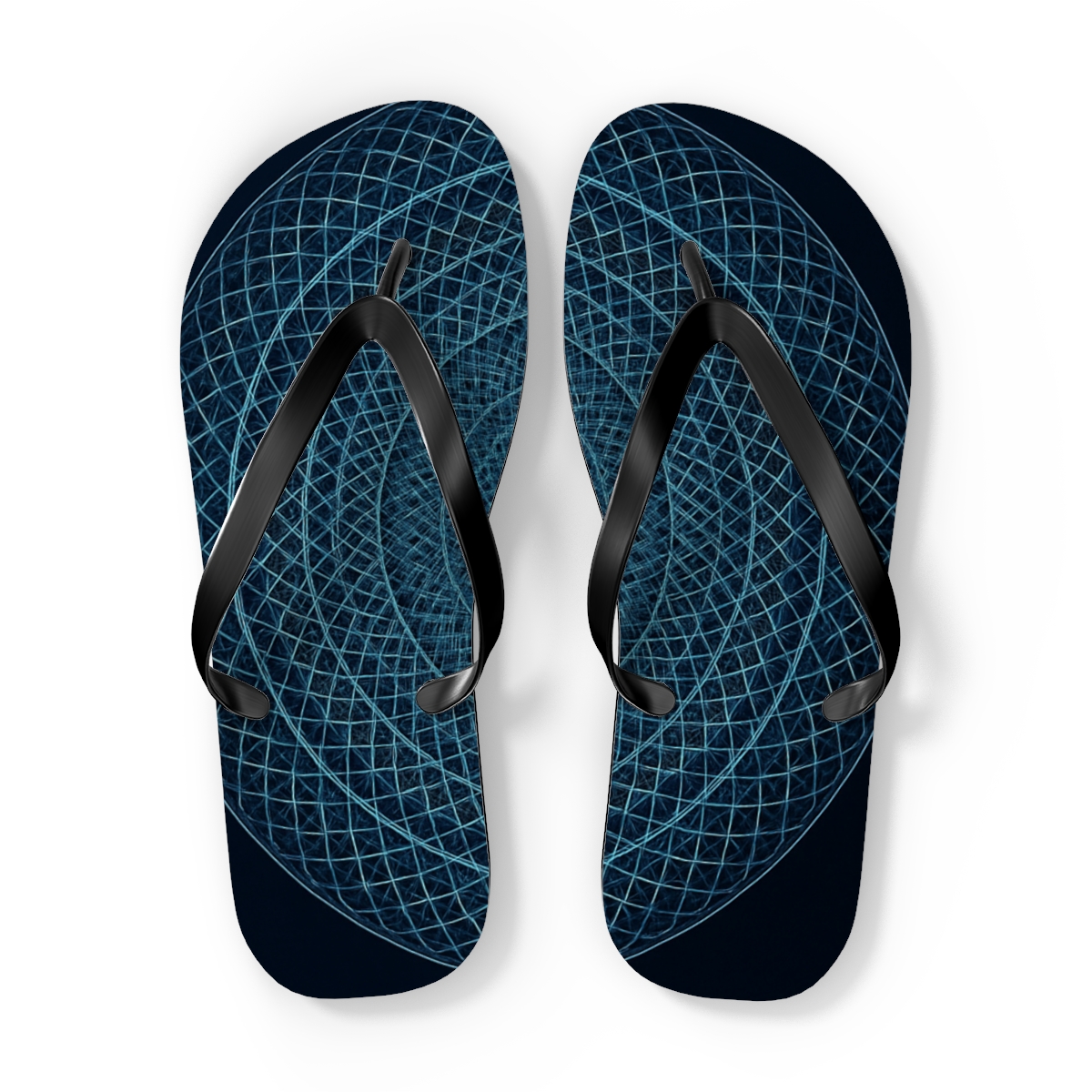 Prismatic Orbit Lattice soft sole flip flops