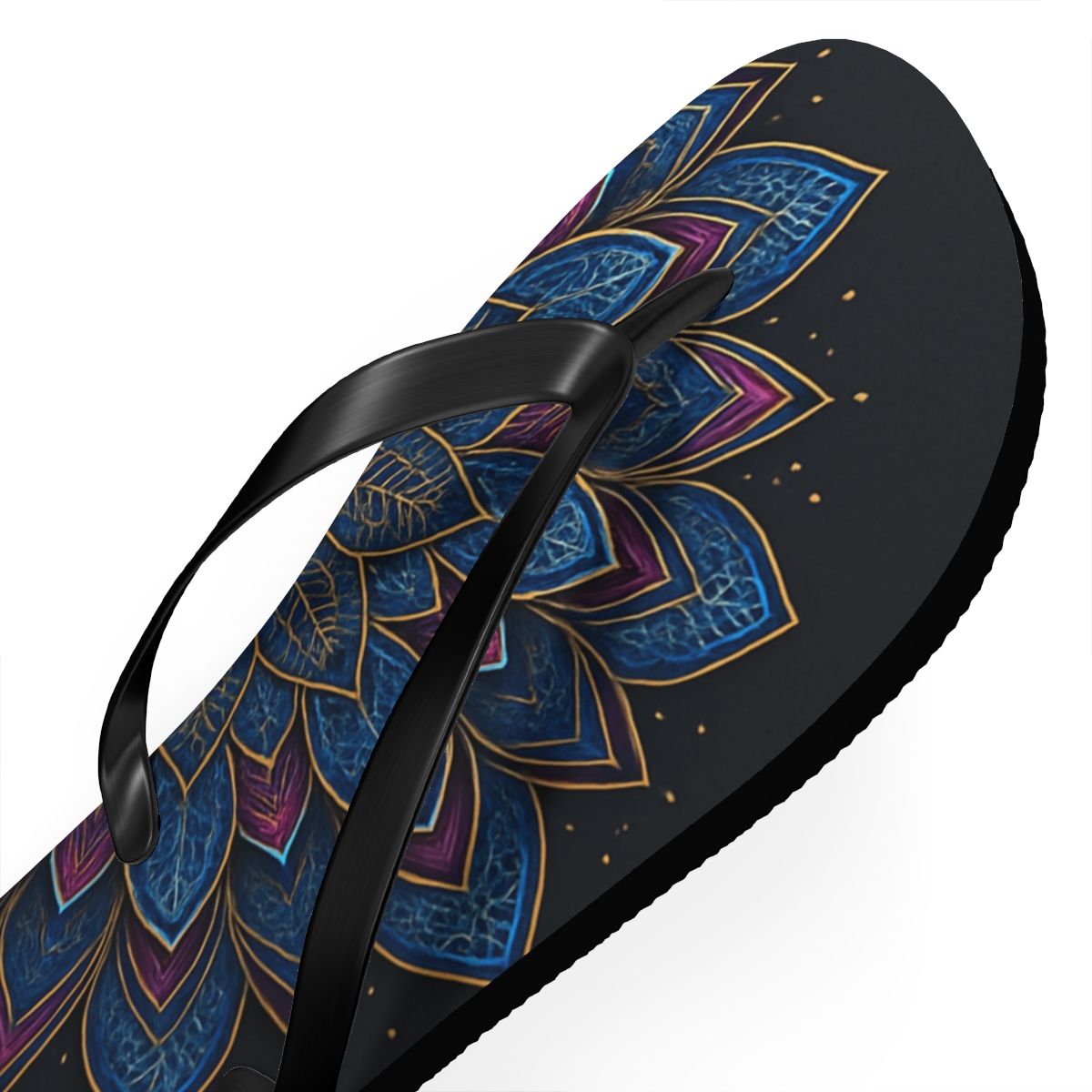 Prismatic Orbital Filigree Wheel trendy printed flip flops
