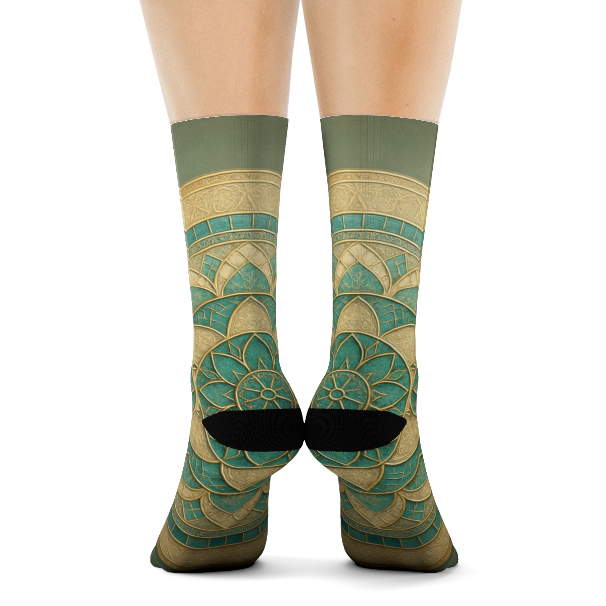 Prismatic Ringwork Cascade stylish patterned socks