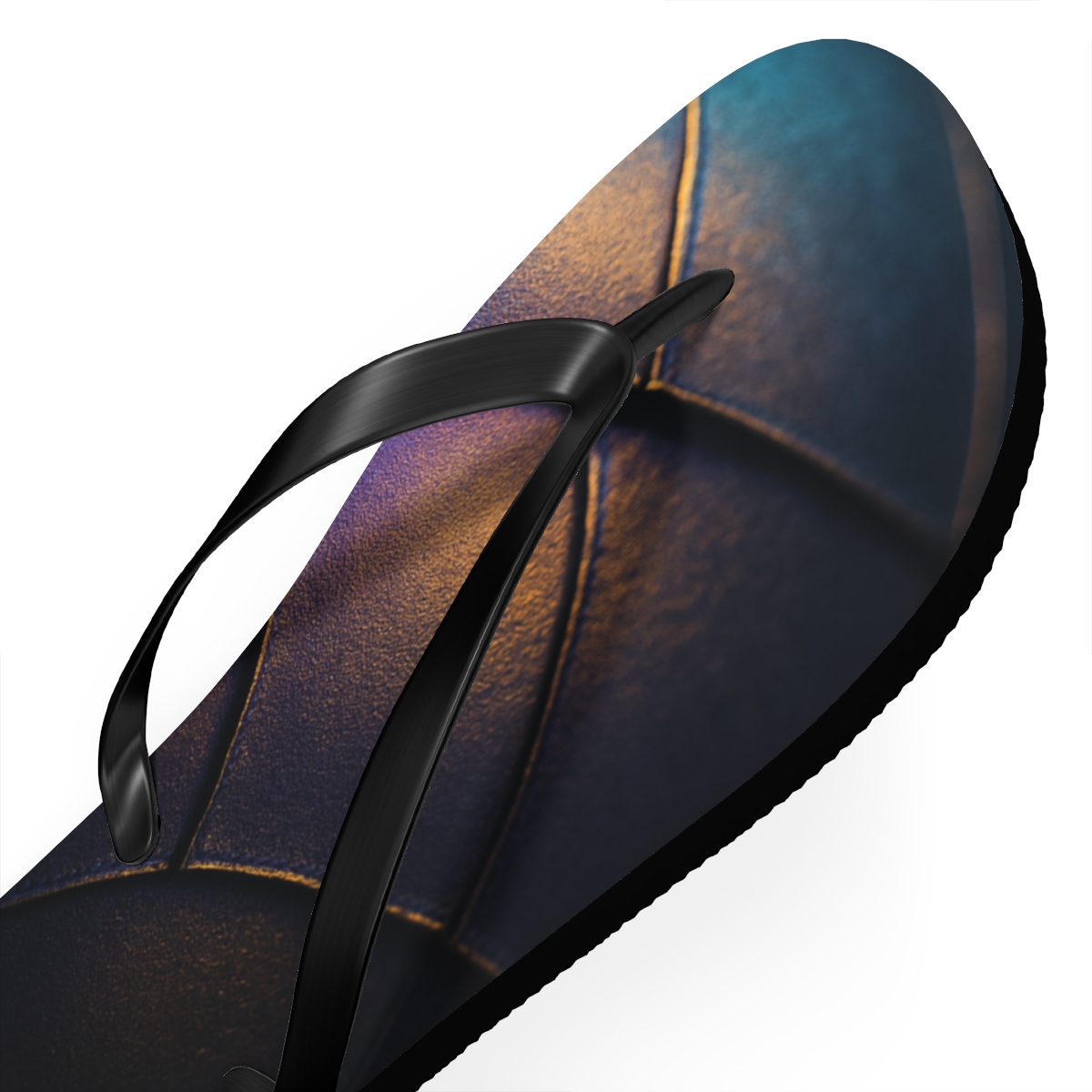 Prismatic Shell Echo Of The Beetle designer logo flip flops