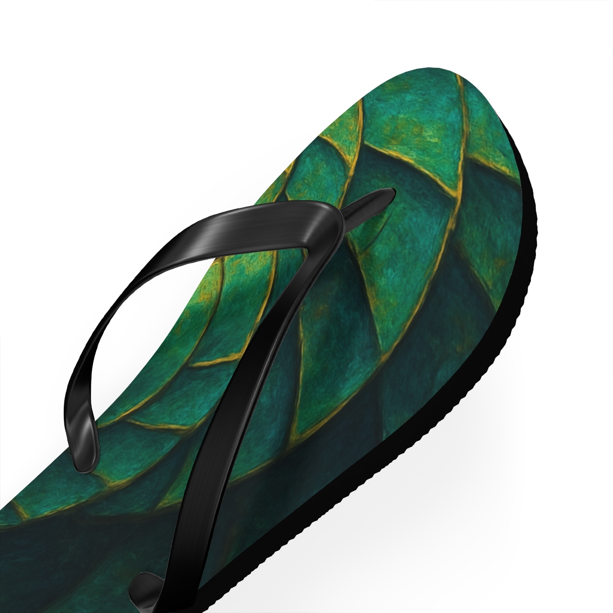 Golden Spiral Shores Flip Flops