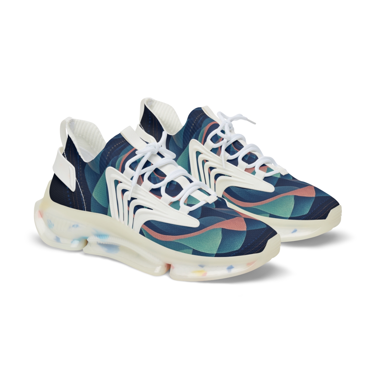 Prismatic Spiral Rosette premium sport sneakers